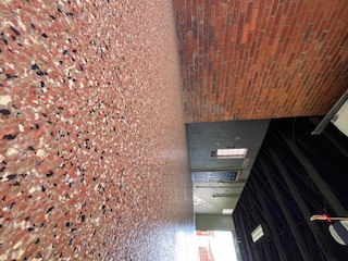 Brick Wall Garage Floor