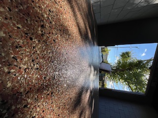 Decorative Flake Floor Close-Up