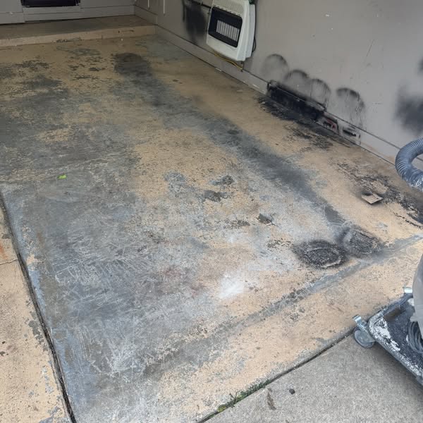 Before Garage Floor Transformation